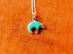 Double Sided Silver and Turquoise Pendant