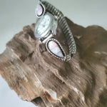 Pink opal  Inlay Teardrop watchband