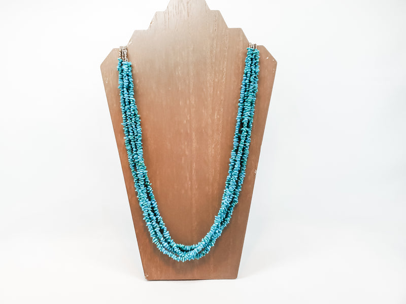 Turquoise Four Strand Necklace