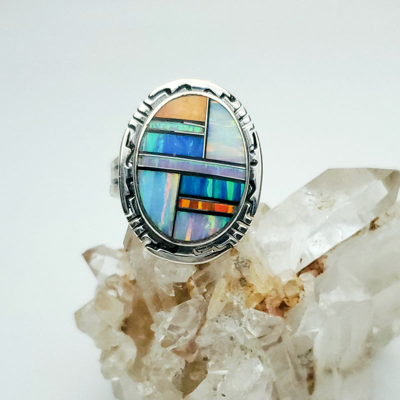 Multi-Opal Round Ring