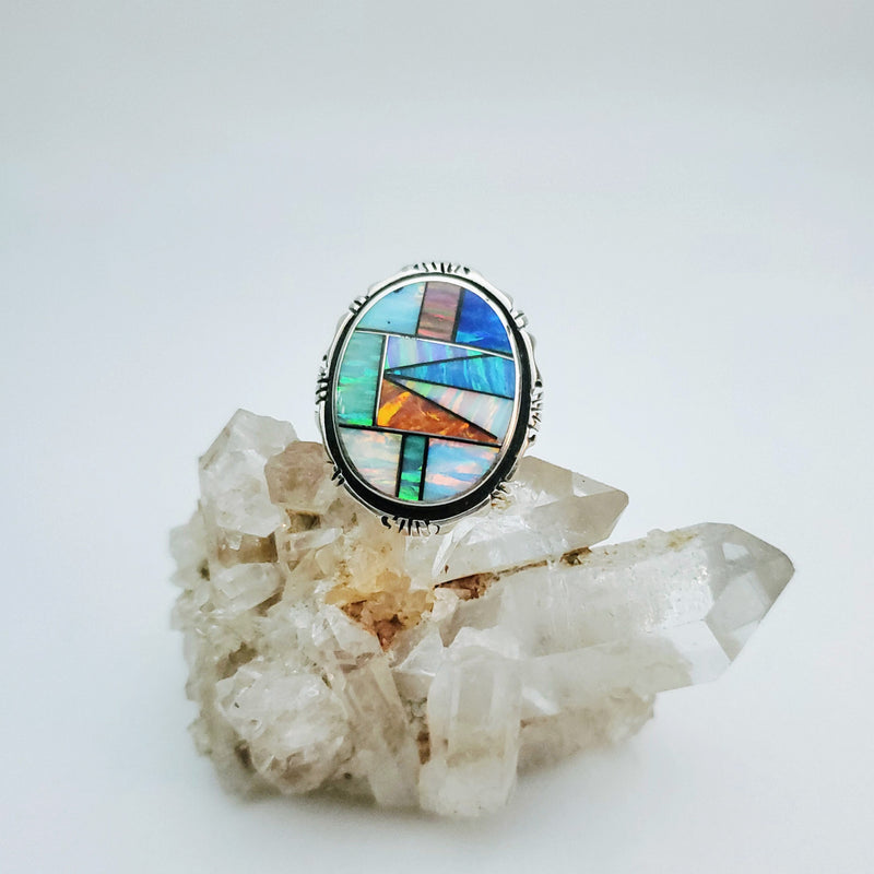 Multi-Opal Round Ring