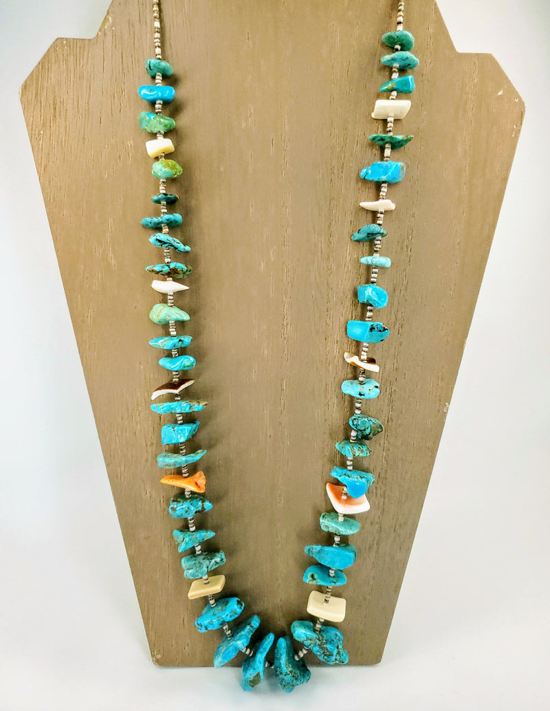 Kingman Turquoise Multi-Stone Necklace