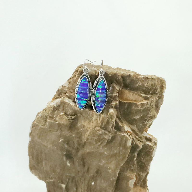 Purple Opal Earrings