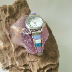 Multi-color Opal inlay watchband