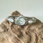 Pink opal  Inlay Teardrop watchband