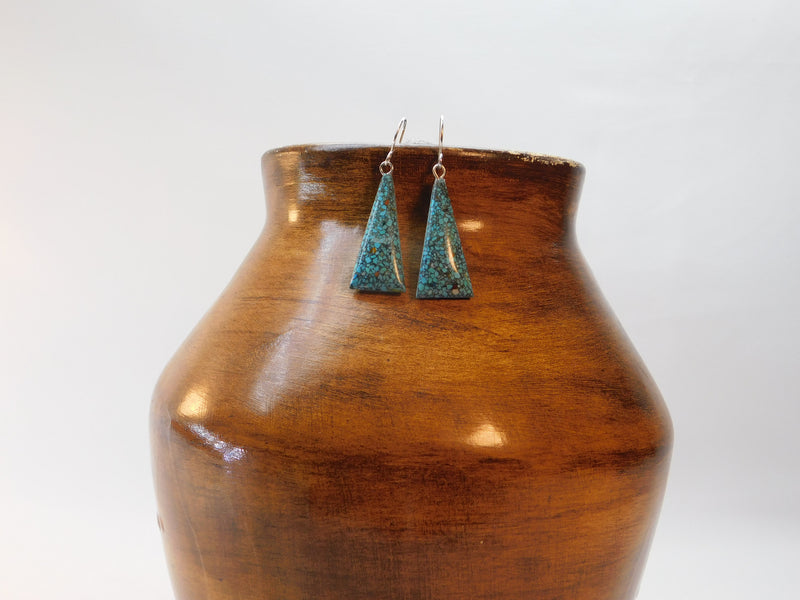 Turquoise Triangle Shaped  Earwire