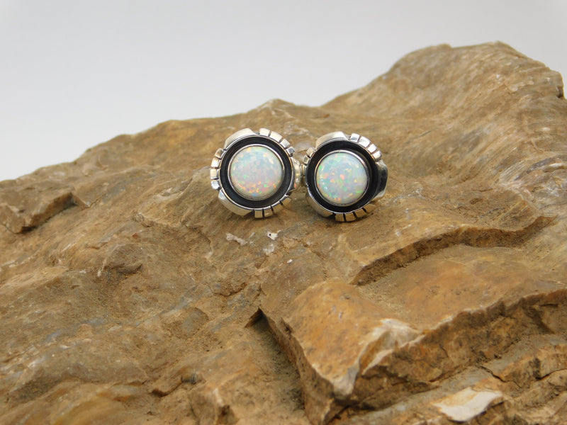 Opal Stone  post earrings