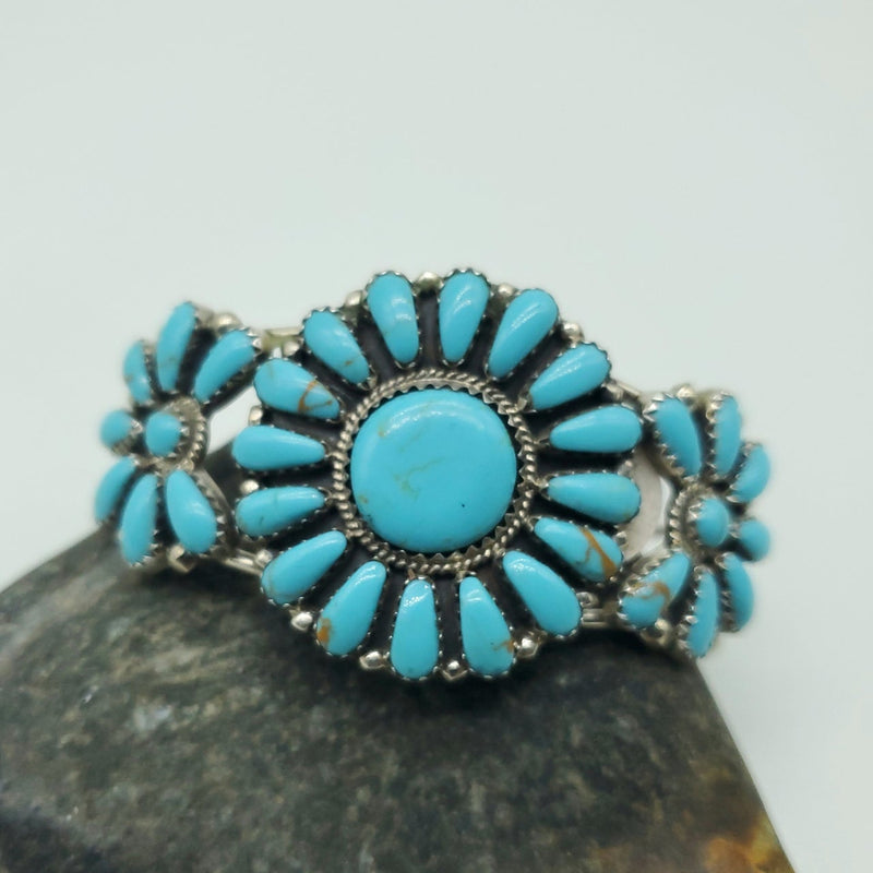 Kingman  Cluster Turquoise Bracelet
