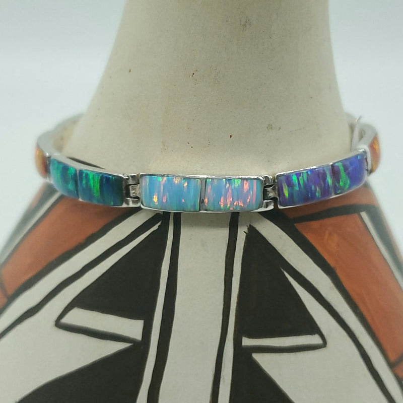 Multi-Color Opal Link Bracelet